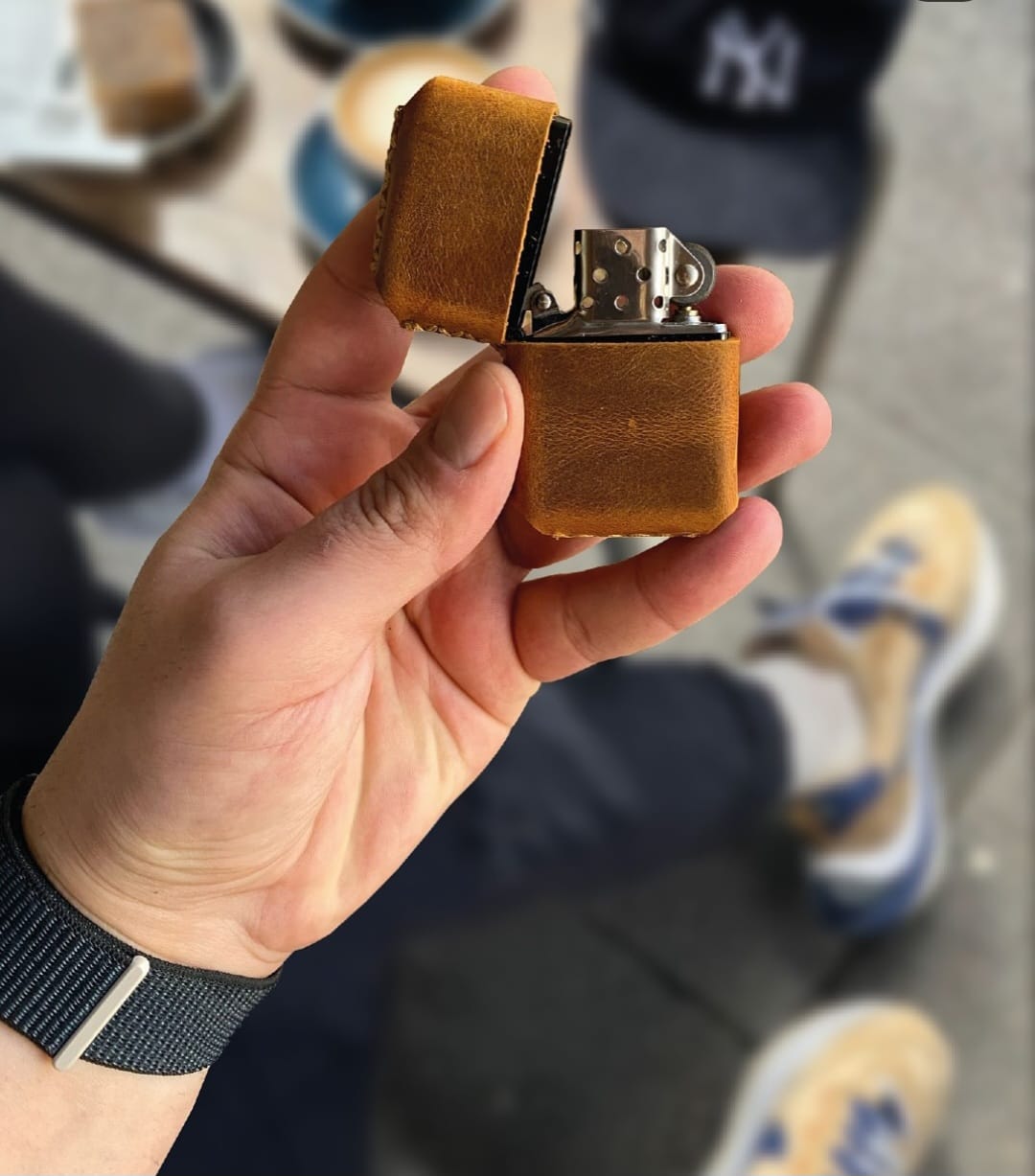 Deri Kılıflı Zippo Çakmak