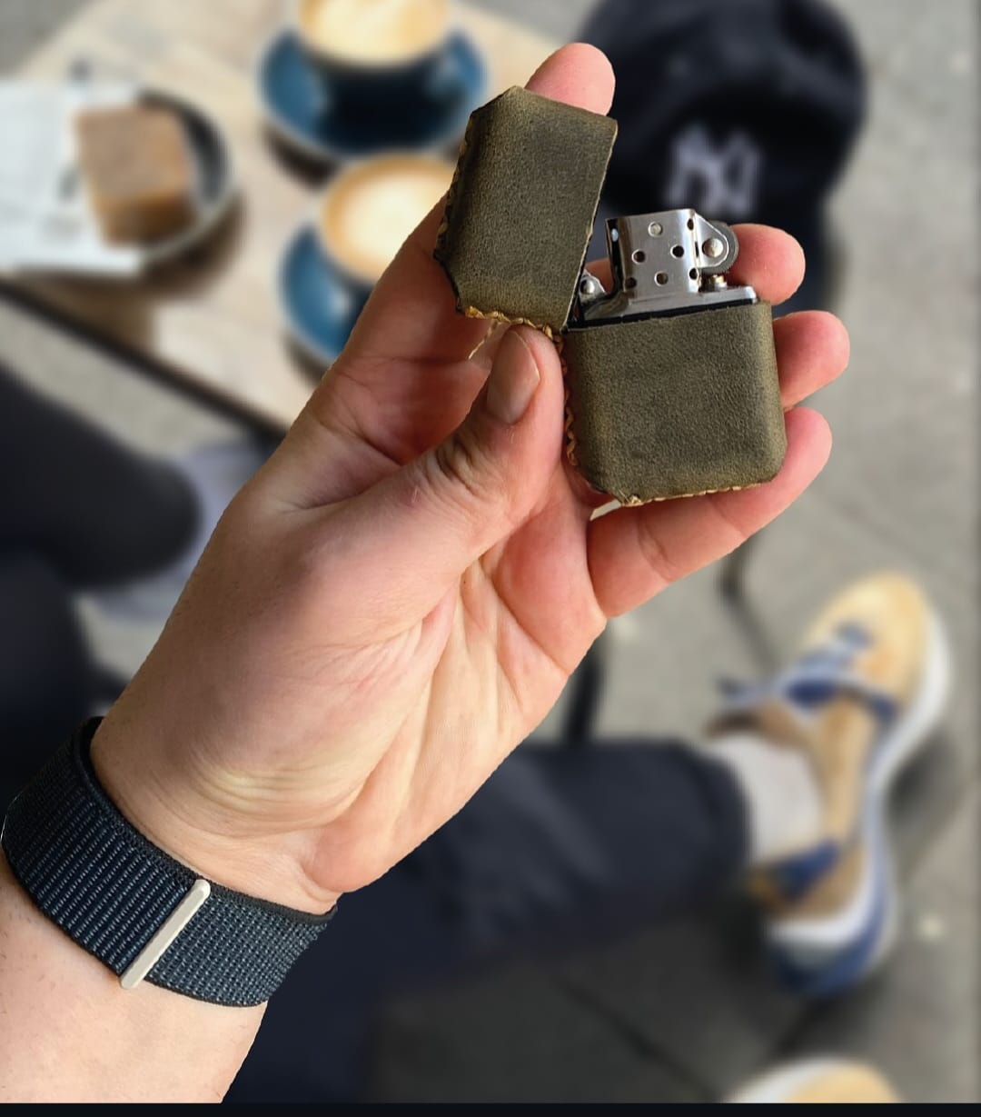 Deri Kılıflı Zippo Çakmak