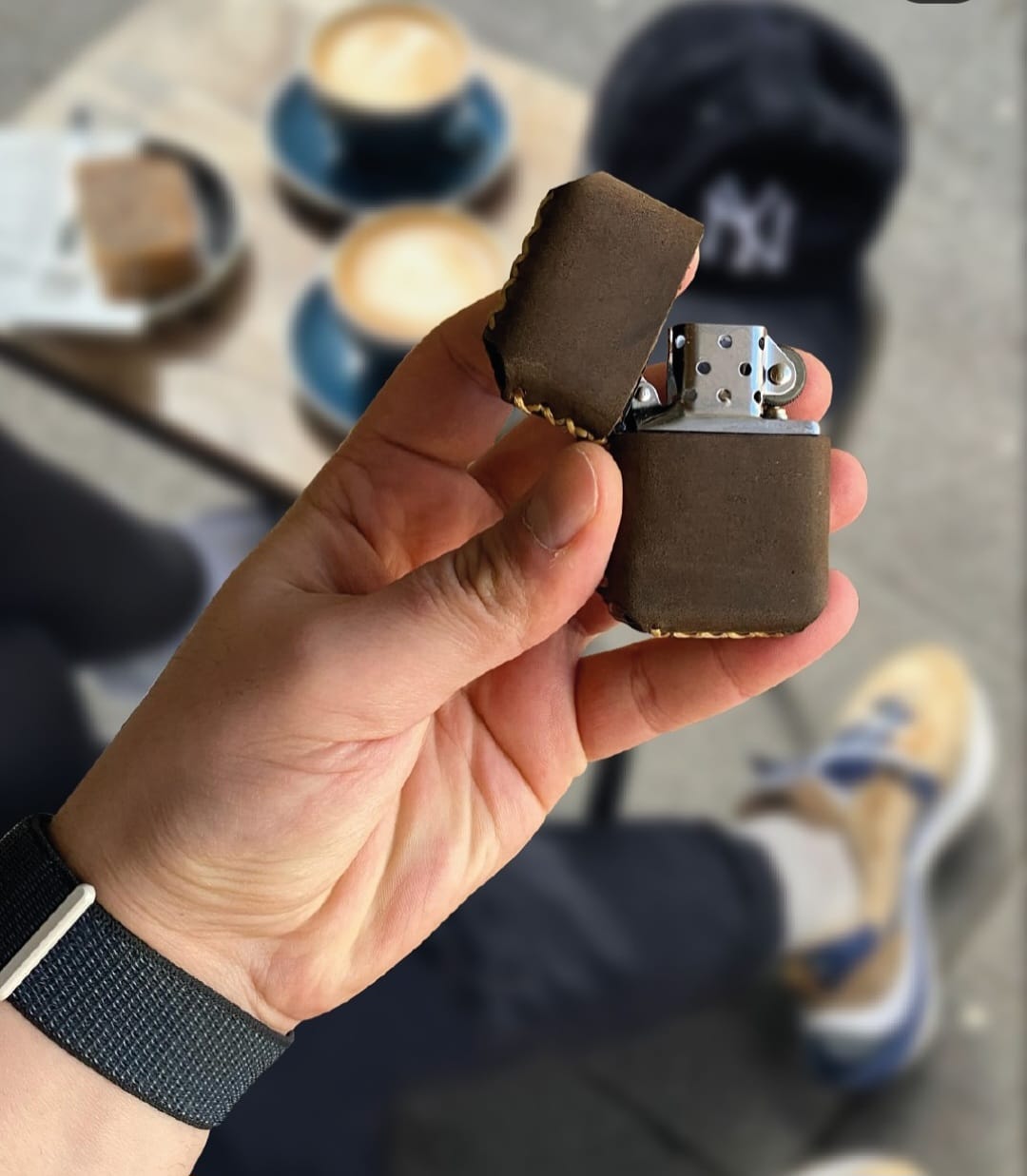 Deri Kılıflı Zippo Çakmak