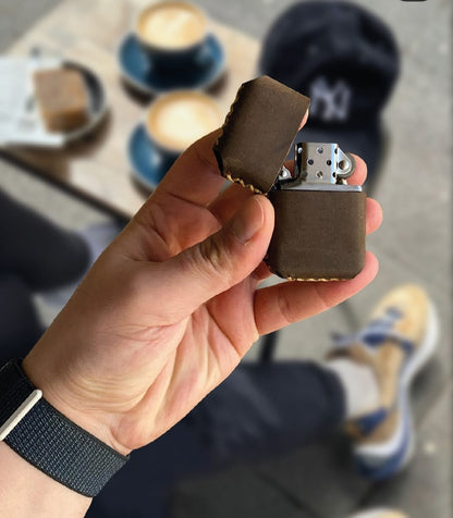 Deri Kılıflı Zippo Çakmak