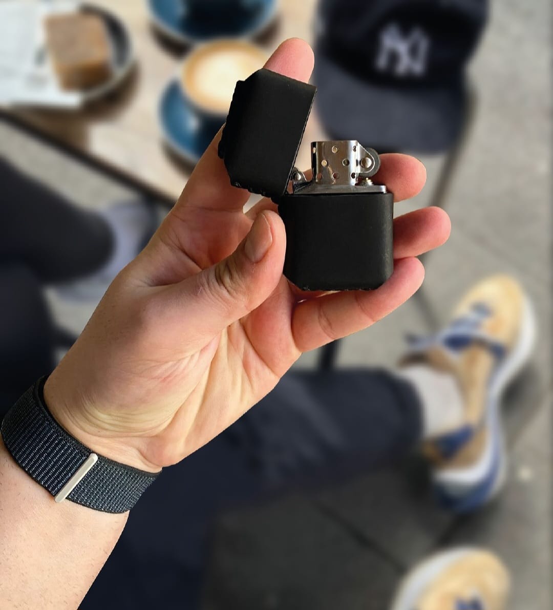 Deri Kılıflı Zippo Çakmak